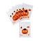 Halloween Theme Plastic Bakeware Bag, with Self-adhesive, for Chocolate, Candy, Cookies, Square, Pumpkin, 130x100x0.05mm, Inner Diameter: 100x100mm, 100pcs/bag