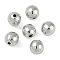 CCB Plastic Beads, Faceted, Round, Platinum, 9mm, Hole: 1.8mm