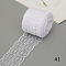 10M Polyester Lace Ribbon, for DIY Jewelry Making, Birthday Wedding Party Decoration, White, 1-1/8~1-3/4 inch(30~45mm), about 10.94 Yards(10m)/Roll