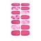 Full Wrap Gradient Nail Polish Stickers, Self-adhesive, for Fingernails Toenails Nail Tips Decoration, Colorful, 10x5.5cm