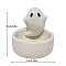 Ceramic Candle Holder, Tealight Candle Holder for Countertop Home Party Holiday, Ghost, 7.2x7.2cm