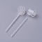 Plastic Pump, Clear, 58mm, Tube: 49.6x2.5mm, Head: 14.65x12.85mm, 10pcs/bag