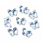 Transparent Baking Paint Glass Beads, Butterfly, Blue, 10x14x5.5mm, Hole: 1mm