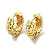Rack Plating Brass Tube Hoop Earrings for Women EJEW-G342-08G-1