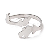 304 Stainless Steel Open Cuff Rings RJEW-Q808-02B-P-2