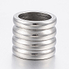 Tarnish Resistant 304 Stainless Steel Tube Beads STAS-F150-018P-1