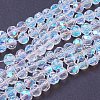 Faceted(32 Facets)(32 Facets) Electroplate Glass Beads Strands X-EGLA-J042-6mm-AB03-2