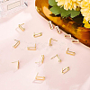 BENECREAT 20Pcs Brass Stud Earring Findings KK-BC0008-46-4