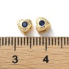 Valentine's Day Brass Micro Pave Cubic Zirconia Beads KK-P256-10G-03-3