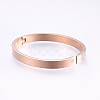 304 Stainless Steel Bangles BJEW-P223-28RG-3