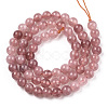 Natural Quartz Beads Strands G-R479-6mm-14-2