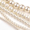 Dyed Glass Pearl Round Bead Strands HY-X0002-01-1