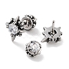 Star 316 Surgical Stainless Steel Pave Clear Cubic Zirconia Ear False Plugs for Women Men EJEW-Z050-41AS-2