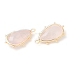 Natural Rose Quartz Pendants G-B009-02G-A-2