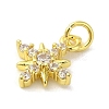 Brass Micro Pave Cubic Zirconia Charms KK-M283-16A-01-2