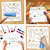 PET Hollow Out Drawing Painting Stencils DIY-WH0405-0006-4