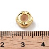 Brass Micro Pave Clear Cubic Zirconia Beads KK-K361-04G-4