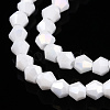 Opaque Solid Color Electroplate Glass Beads Strands EGLA-A039-P2mm-B15-3