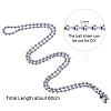 20PCS 304 Stainless Steel Ball Chain Necklace NJEW-PH0003-01-6