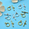 20Pcs 2 Colors Tibetan Style Alloy Toggle Clasps FIND-YW0004-23-4