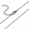 Iron Cable Chain Necklace Making MAK-I019-01C-B-1