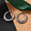 316 Surgical Stainless Steel Hoop Earrings EJEW-G416-36AS-1