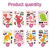 48 Sheets 8 Styles Paper Make a Face Stickers DIY-WH0467-004-4