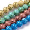 Synthetic Turquoise Beads Strands TURQ-H038-6mm-M-2