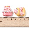 Piggy Food Theme Opaque Resin Imitation Food Decoden Cabochons RESI-S396-15-3