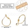 Brass Hoop Earrings KK-FH0001-34-2