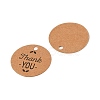 100Pcs Kraft Paper Thank You Printed Gift Tags CDIS-H007-06-3