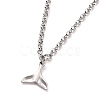304 Stainless Steel Pendant Anklets AJEW-AN00321-4