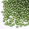 12/0 Silver Lined Round Glass Seed Beads SEED-K003-2mm-M07-01-3