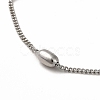 304 Stainless Steel Curb Chain Bracelets BJEW-P292-01P-2