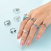 9Pcs 9 Style Adjustable Alloy Finger Rings RJEW-LS0001-16AS-6