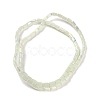 Frosted Imitation Jade Glass Beads Strands GLAA-P058-07A-07-2