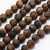 Natural Tiger Eye Beads Strands G-D688-8mm-1