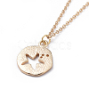 Real 18K Gold Plated Brass Pendants Necklaces NJEW-JN02421-02-2