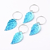 Plastic Paillette/Sequin Hair Braid Rings Pendants KEYC-TAC0001-03B-1