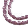 Opaque Solid Color Glass Beads Strands GLAA-N052-02-A07-3