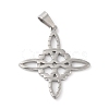 Non-Tarnish 304 Stainless Steel Pendants STAS-D052-04P-2