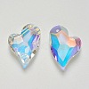 K9 Glass Rhinestone Pendants GLAA-F083-01B-05-2