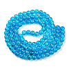 Spray Painted Crackle Transparent Glass Beads Strands CCG-Q001-6mm-06-A-2