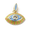 Brass Enamel Charms KK-E092-10G-02-1