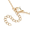 Brass Macrame Pouch Empty Stone Holder for Pendant Necklaces Making NJEW-JN04440-03-5