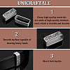 Unicraftale 2Pcs 304 Stainless Steel Loop Keepers FIND-UN0002-56A-5