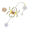 Spider Glass Beaded Hanging Ornaments HJEW-TA00172-01-3