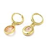 Real 18K Gold Plated Brass Dangle Leverback Earrings EJEW-L268-001G-02-2