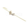 Brass Crystal Rhinestone Ear Wrap Crawler Hook Earrings for Women EJEW-C097-04G-03-2