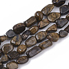Natural Bronzite Beads Strands X-G-S363-041-1